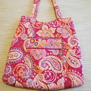 Vera Bradley Raspberry Fizz Curvey Tote